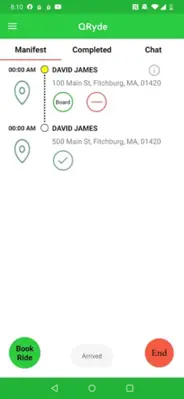 QRyde Driver android App screenshot 1
